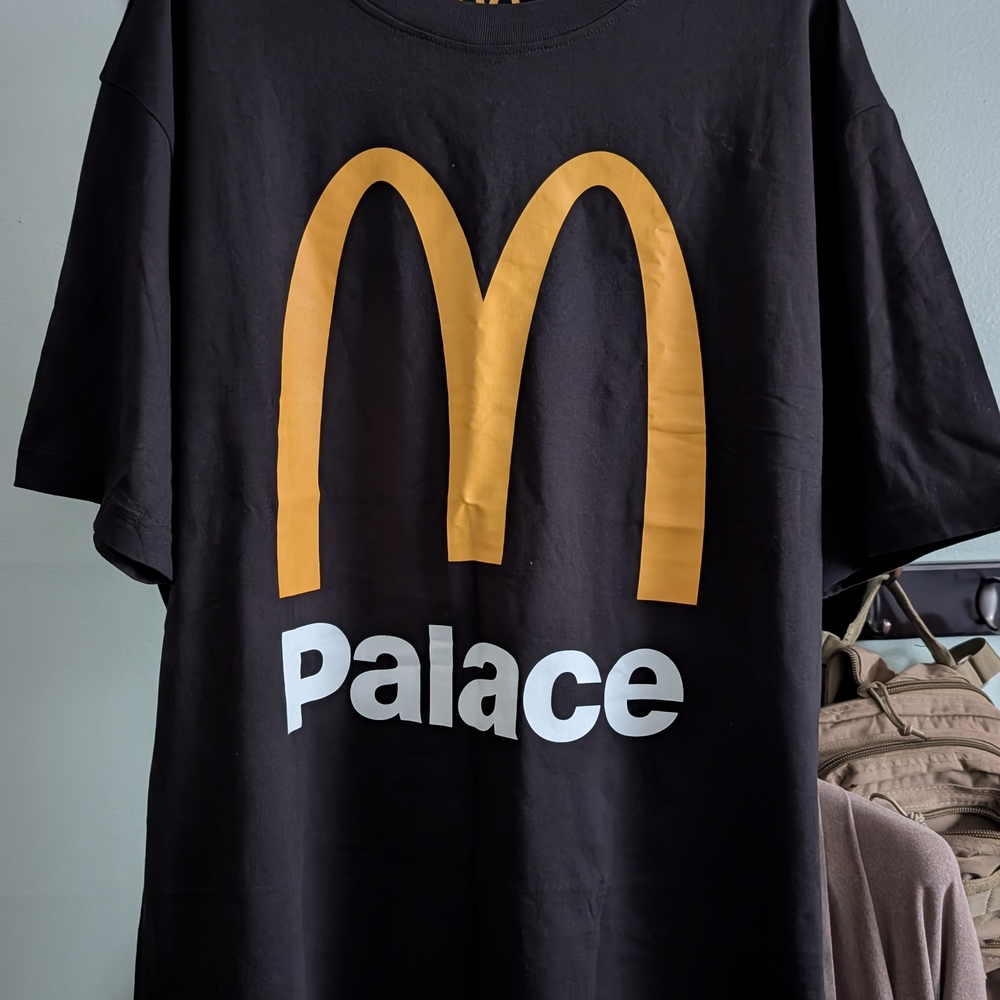 Palace Black and Gold Logo T-Shirt